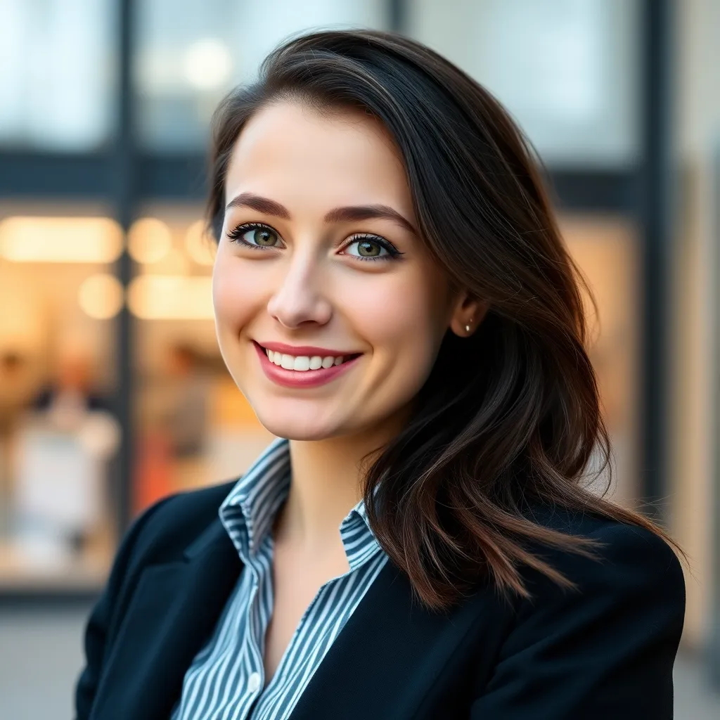 Jonge vrouw met donker haar